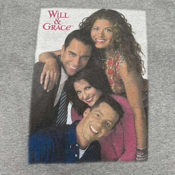 Vintage NBC Will & Grace TV Show Graphic Tee S - Picture 2 of 3